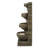 Outdoor Water Fountain 4-Tier Yard Fountain 35.63 in Block Stack Style