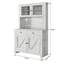 Armoire de cuisine avec support pour micro-ondes, huche autoportante avec armoire à buffet,-1681730361