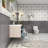 Deshler 83.5 " W Wall Mounted Wall Mounted 2 Double Vanity Bathroom Vanity With Acrylic Top-1967391630