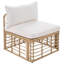 Ensemble de canapé modulaire en rotin 7 pièces avec coussins épais et coussins 7 pièces-491131655