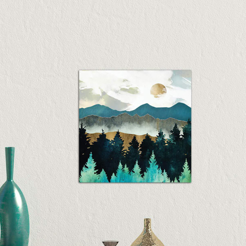 «Forest Mist» par Spaceécur Designs - impression, H 12 po x l 12 po x P 0,75 po, Toile tendue