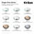 Glass Circular Vessel Bathroom Sink-10363219