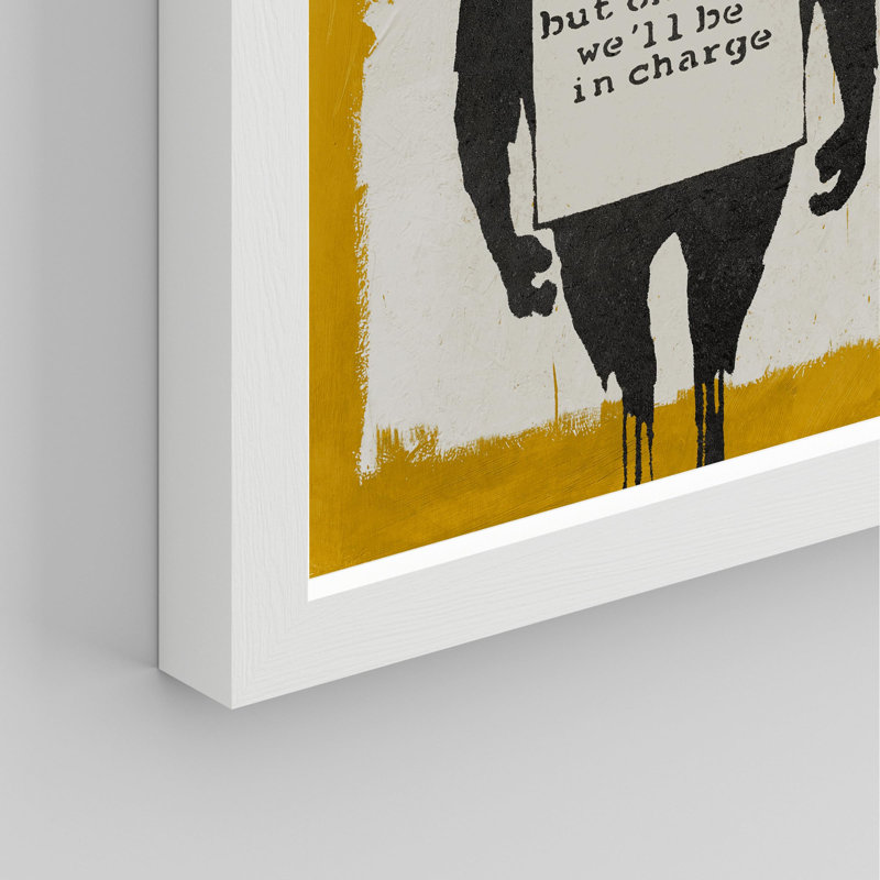 «Banksy Smile Girl Graffiti» sur papier, Blanc, H 10 po x l 8 po