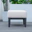 Repose-pieds d'extérieur en aluminium avec coussin