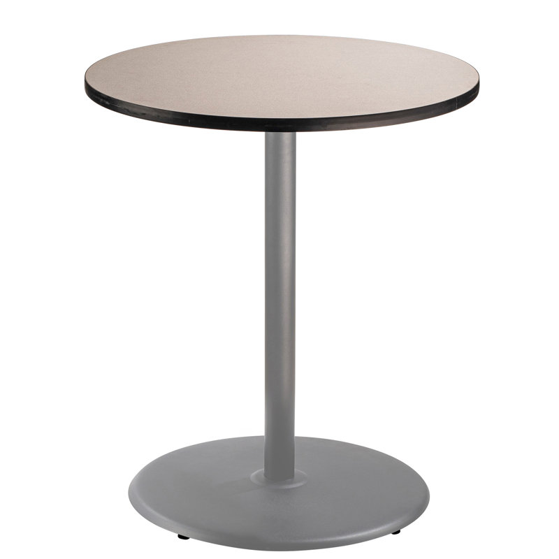 Table de salle de pause 36 po, H 42 po x L 36 po x l 36 po, gris, gris