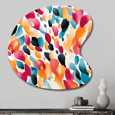 Cristyn - Abstract Unique Shape Metal Wall Decor, Modern Freeform Metal Art Print