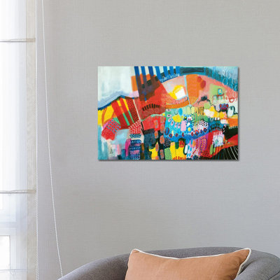 The Journey Starts Tomorrow by Misako Chida - Wrapped Canvas Painting