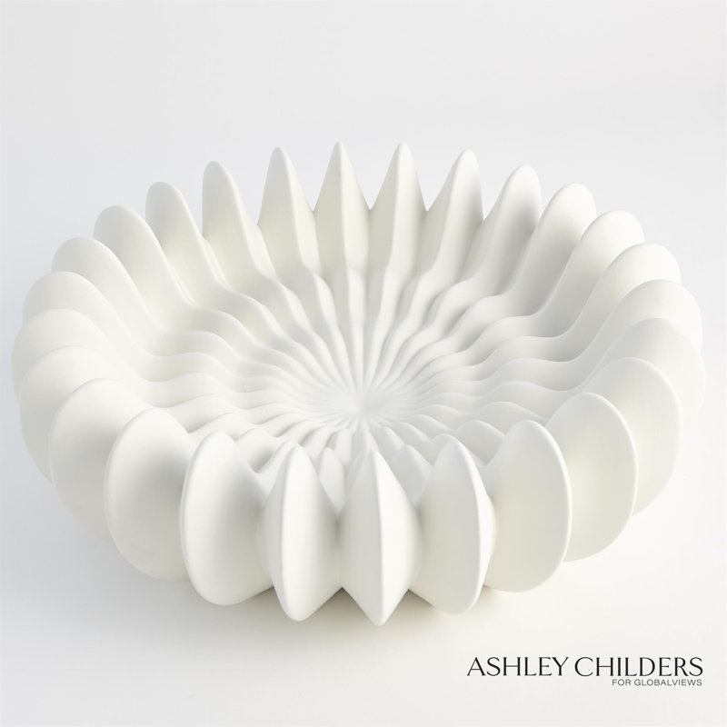 Spicchi Line Bowl-Matte White