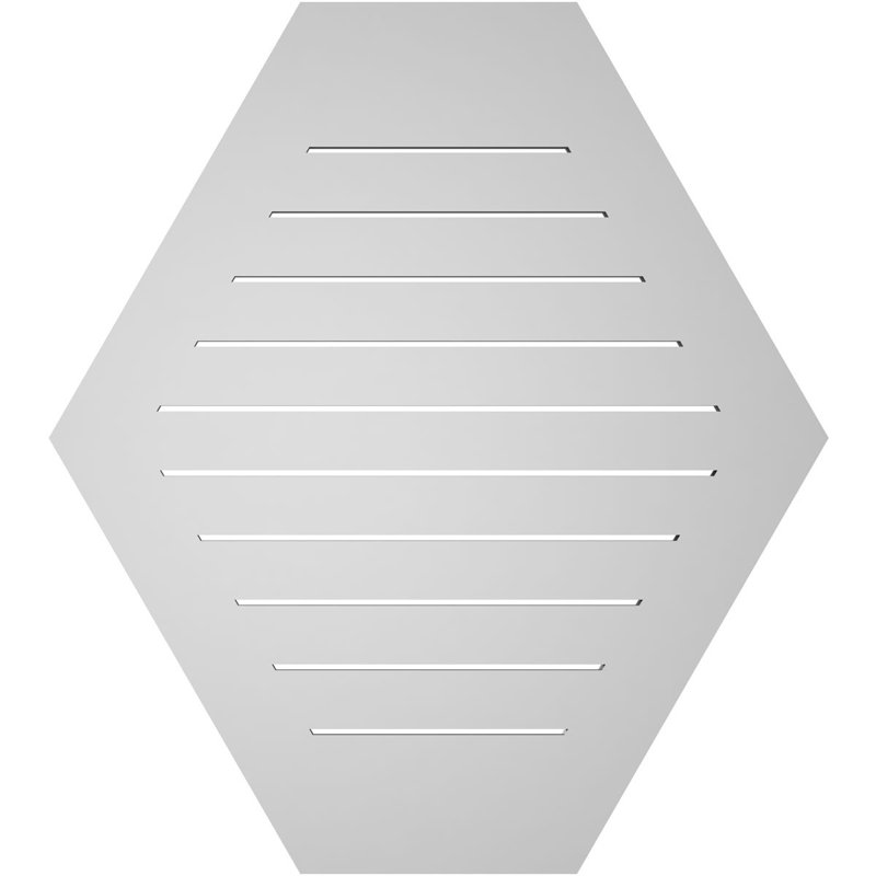 Évent horizontal fonctionnel à pignon en uréthane à surface horizontale Signature, H 38 po x l 34 po x P 1 po