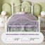 Anterrio Metal Open-Frame Bed with Butterfly Pattern Design Headboard and Footboard-88569661-88568931