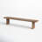 Cognac Solid Wood Bench