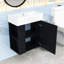 Meuble-lavabo flottant moderne avec lavabo en céramique-1108905869
