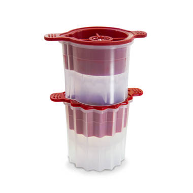 Ice Cube Tray with Lid and Freezer Storage Bin - Scoop Easy Removable Bucket  Lar