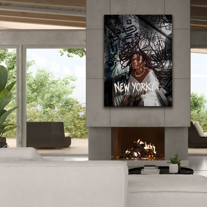 Winston Porter 'New York!' by Svetlana Aleynikova Canvas Wall Art, H 54 po x l 40 po