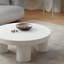 Table basse ronde de style crème