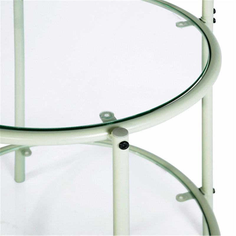 Muamir Glass Top End Table
