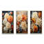 «Chrysanthemums Autumn Collage», 3 pièces sur toile-938386735-938386737