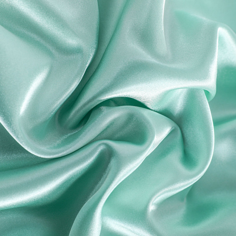 Satin Pillowcases With Envelope Closure, Split King Pillowcase, Light Blue