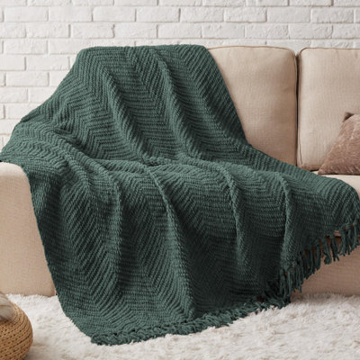 Cozy Winter Collection Bedsure Knit Woven Blanket