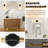 Modern Sconces Wall Lighting with Clear Glass Shade(Set of 2)