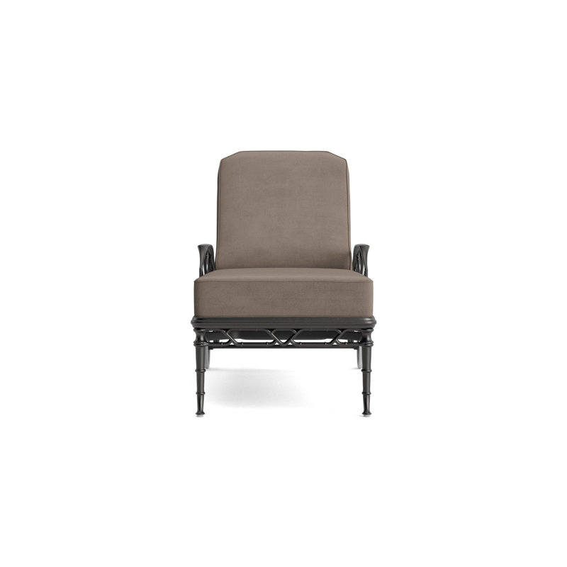 Calcutta Outdoor Chaise Lounge, Fusion Charcoal, Textured Pewter