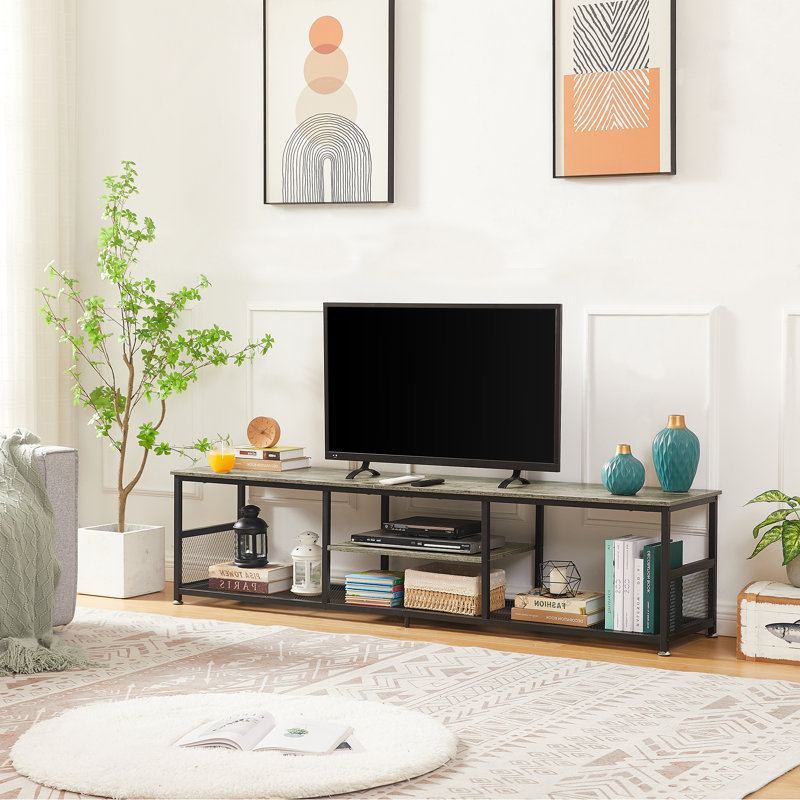 Auxter Coffee Table with Storage, Gray, 16.22'' H X 70.86'' W X 15.74'' L