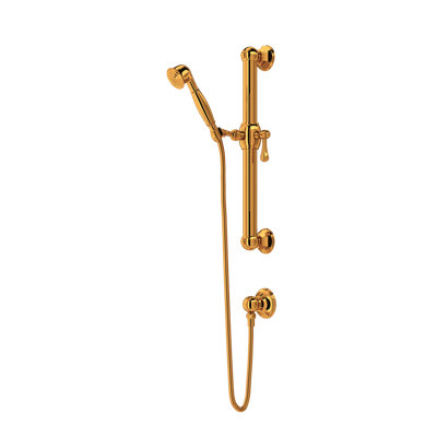 Palladian Handshower Set With 24" Grab Bar and Single Function Handshower