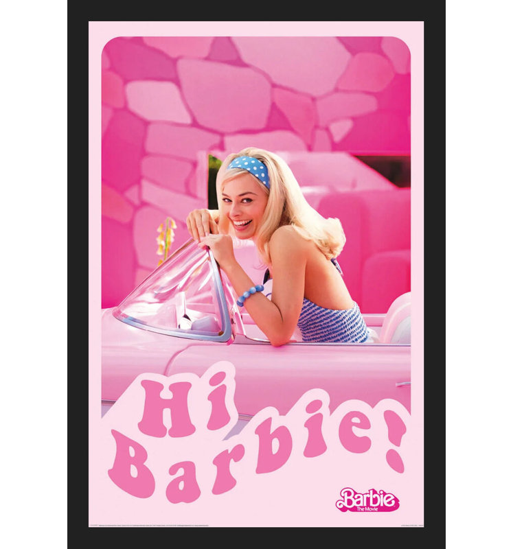 Film Barbie - Car encadrée sur papier