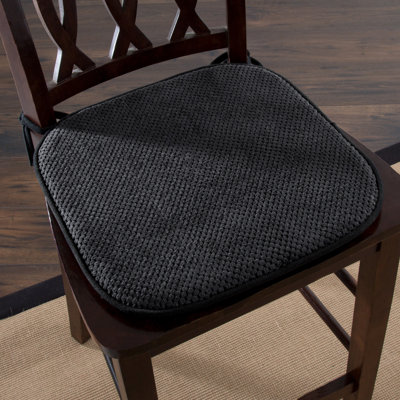 Foam Chair Cushions - Machine Washable Memory Foam Pads with Nonslip Back