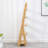 5 Tiers Ladder Shelf Modern Bamboo Wall-Leaning Display Ladder Bookcase-2111947499