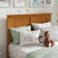 Lit plateforme en bois massif avec pied de lit assorti Marshallville-106894962-106894961