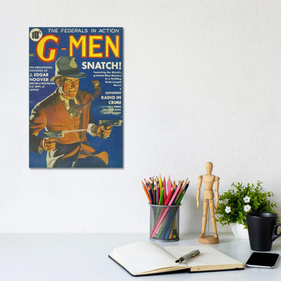 1935 G-Men Magazine Cover by The Advertising Archives - Gallery-Wrapped Canvas Giclée on Canvas