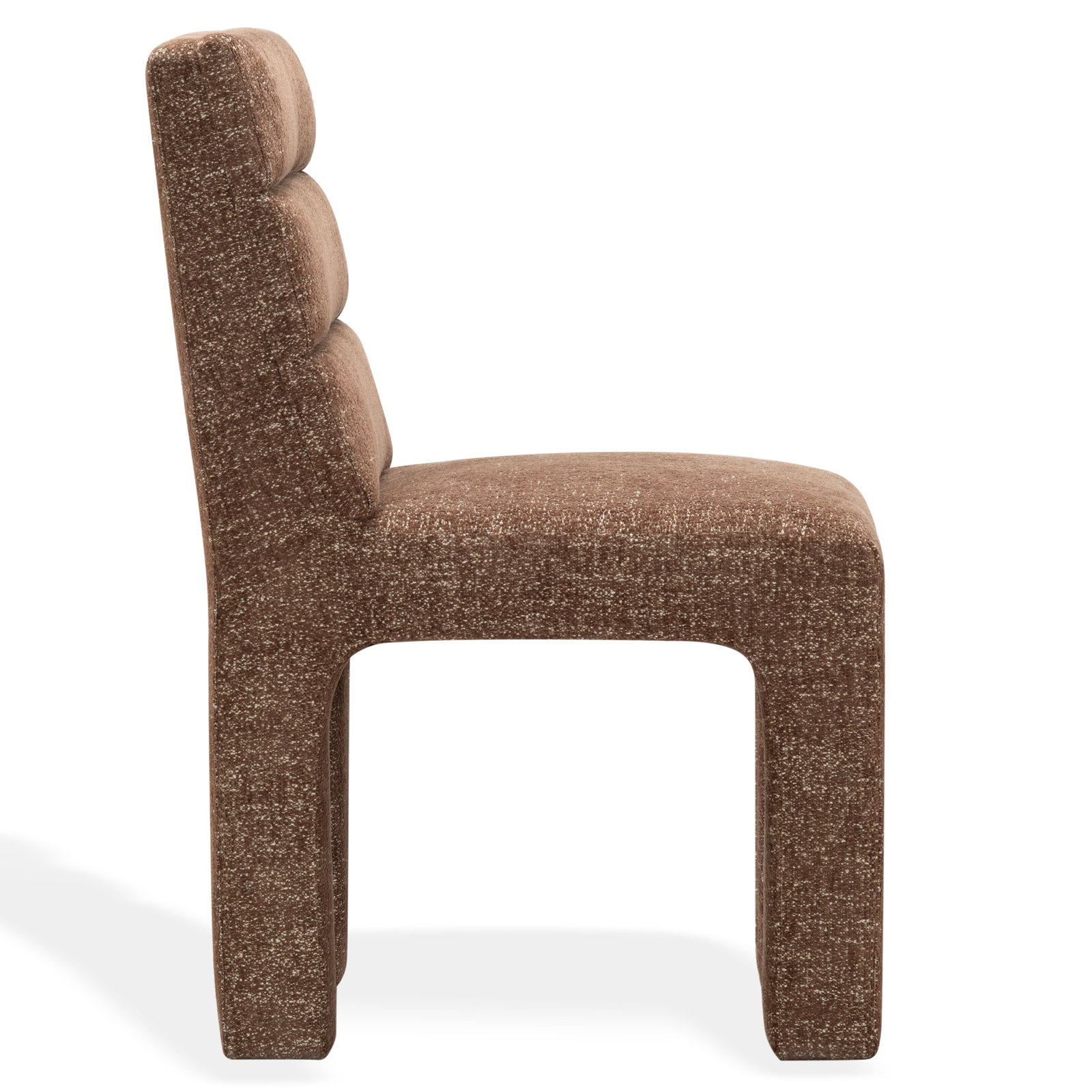 Shepha Dining Chair, Dark Brown Chenille