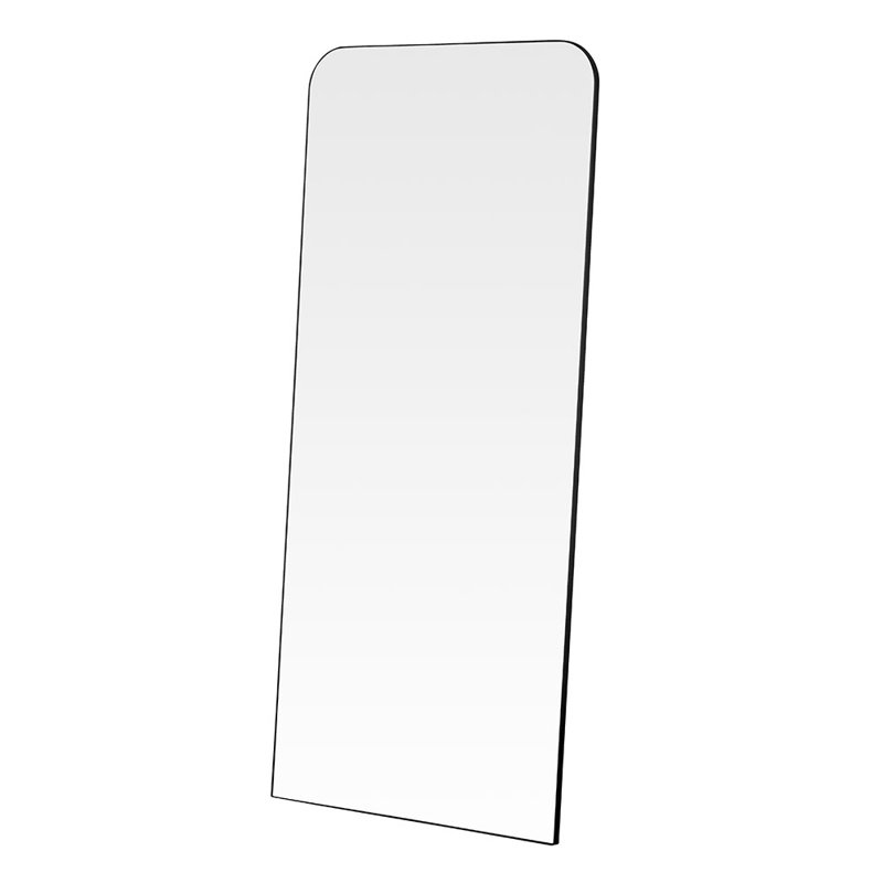 Lupi Wood Flat Mirror, Black