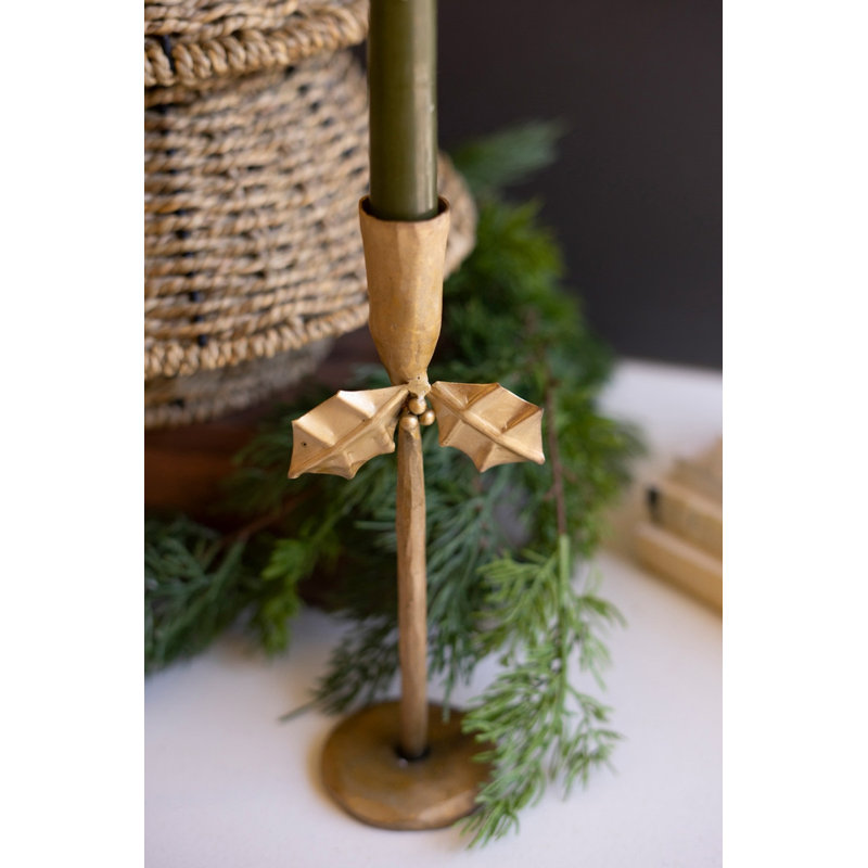  Ensemble de 3 porte-bougies Holiday en fer H 15,75 po