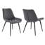 Chaise d'appoint rembourrée en bois massif Tonna-236882456