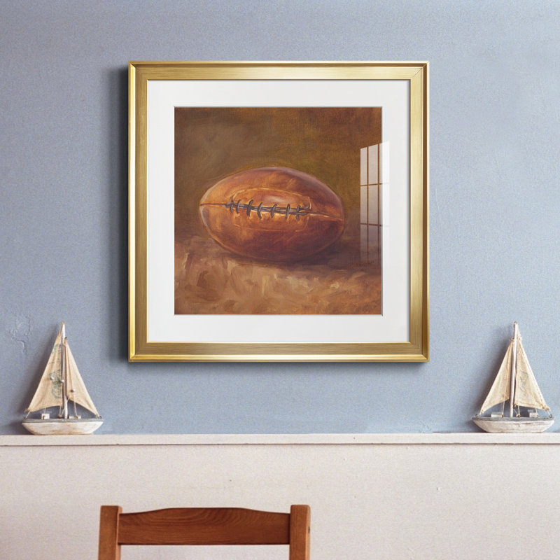 «Rustic Sports IV», reproduction encadrée de qualité supérieure - prête à être accrochée, H 34,5 po x l 34,5 po x P 1,5 po