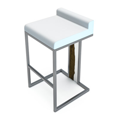 Verona Upholstered Stool with Metal Frame