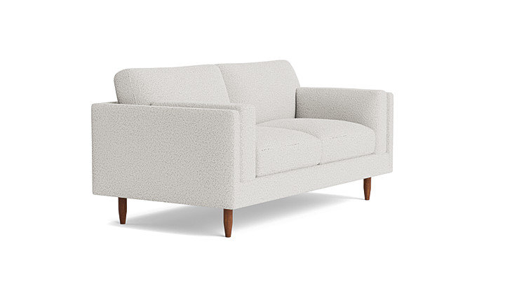 Skinny Fat Loveseat (70"), Performance Velvet - Denim, 70" W
