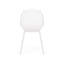 Chaises d'extérieur à structure stable - Polypropylène blanc, conception à mailles losangées en polypropylène-250328620