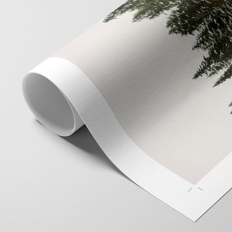 Forêt de sapin de Noël - Impression sur toile seulement - NON-CADRE, H 18 po x l 12 po