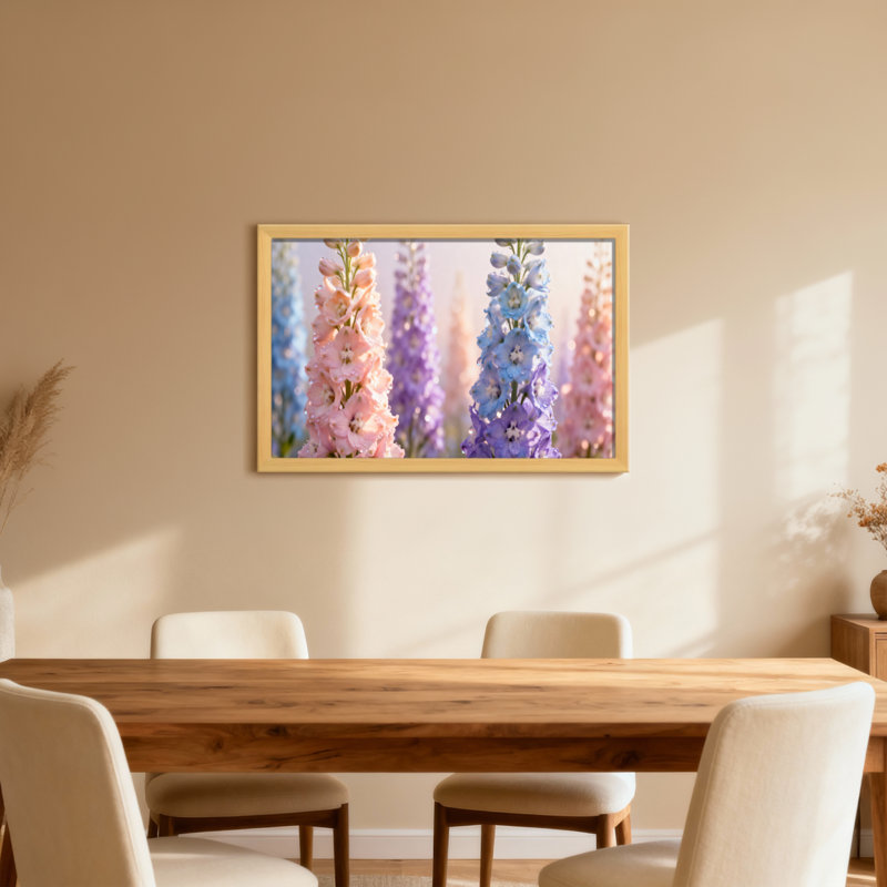 Plantes et fleurs Fleurs délicates aux couleurs pastel douces, H 12 po x l 18 po, Toile tendue, Ne s’applique pas