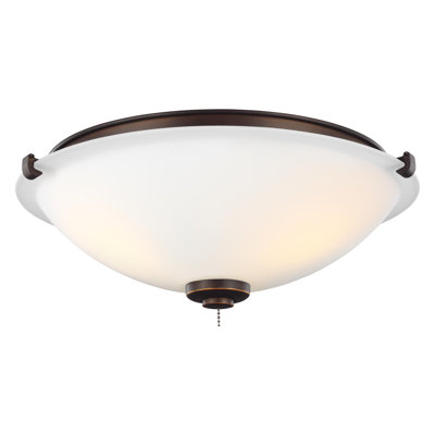 3-Light Ceiling Fan Bowl Light Kit