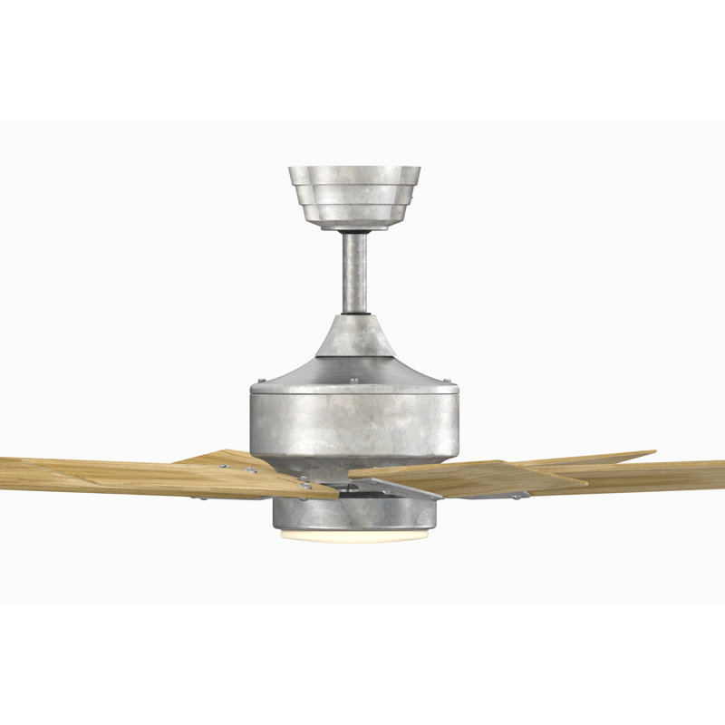 Levon Custom Indoor/Outdoor Smart Ceiling Fan DC Motor - Galvanized, Galvanized