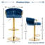 Tabouret de comptoir à hauteur réglable Ginko (ensemble de 2)-2146715701