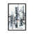 Toile avec cadre gris
