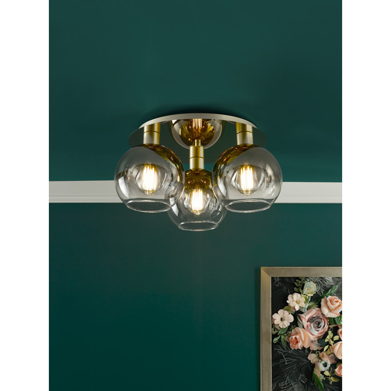 Abony Glass Semi Flush Mount