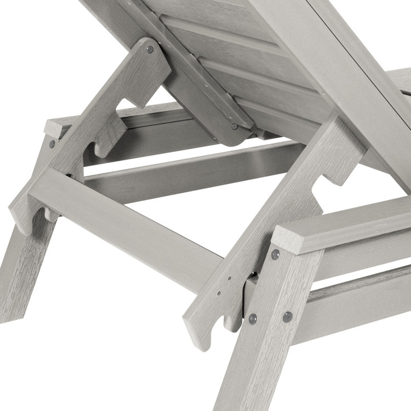 Méridienne longue inclinable 74,7 po Jiwoo, Gris havre