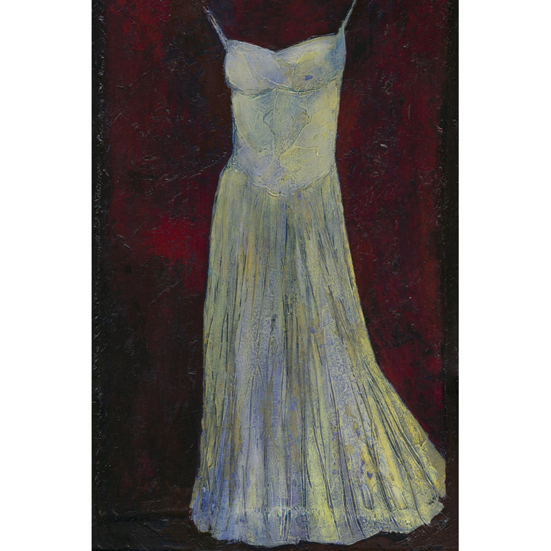 White Dress II by Mehmet Altug - Wrapped Canvas Painting, 46cm H x 30cm W