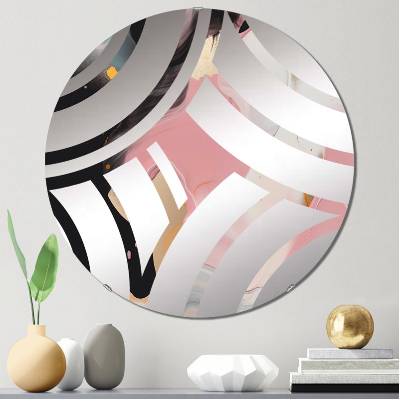 Wogara - Miroir décoratif Wave, 23,6 po x 23,6 po